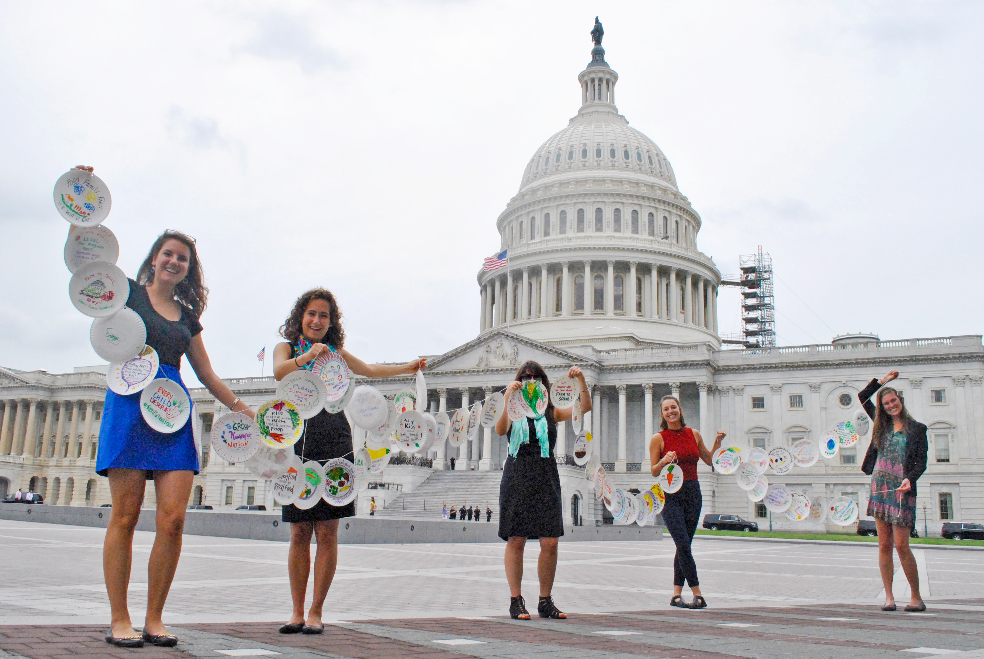 Ag-vocates stand in front of the Capitol building. Photo credit: NSAC.