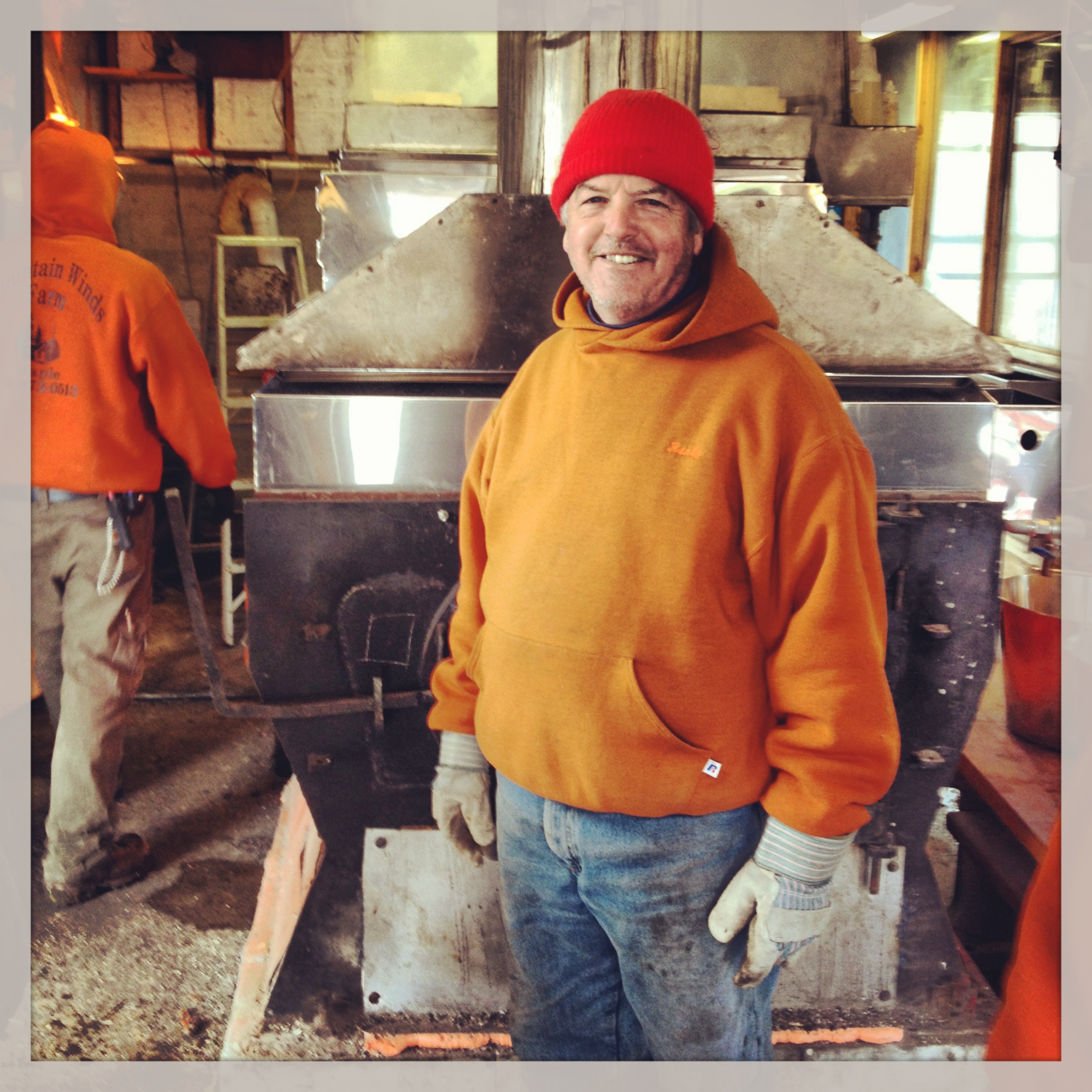 Randy Grippen from Mountain Winds Farm produces maple products for FarmieMarket. Photo credit: Sarah Gordon