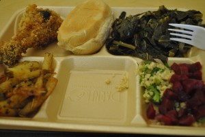 Walker Jones Elementary lunch plate