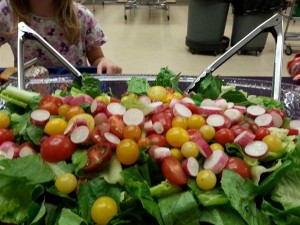 A beautiful salad on the menu at State College Area School District in PA. Credit: SCASD