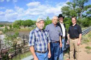 NRCS Chief Jason Weller (far right) touring acequias in New Mexico. Photo credit: USDA