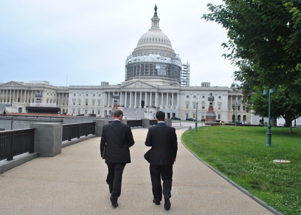 Kentucky Farmer Will Bowling with NSAC staff on Capitol Hill. Photo credit: NSAC.