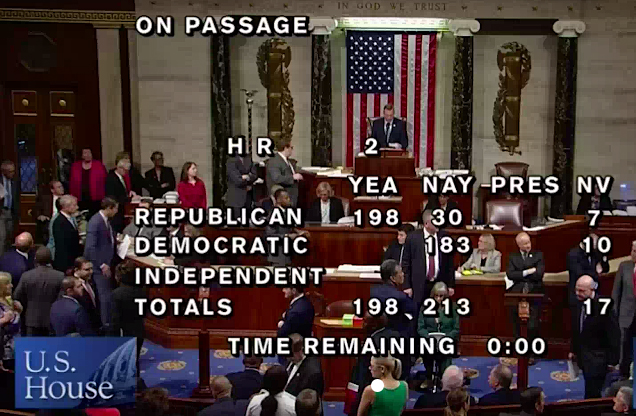 The final vote tally of the House draft 2018 Farm Bill as considered on May 18, 2018.