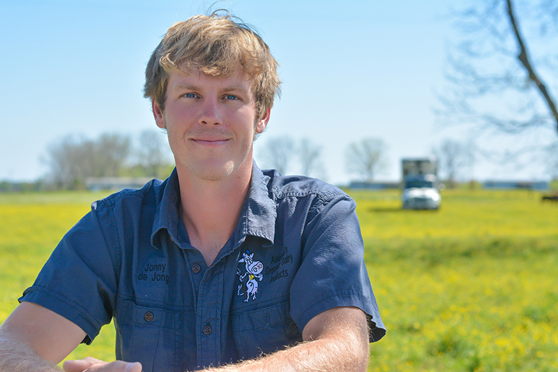 Jonny de Jong, the Milkman in charge of processing, marketing and distribution at Working Cows Dairy. Photo Credit: Working Cows Dairy 