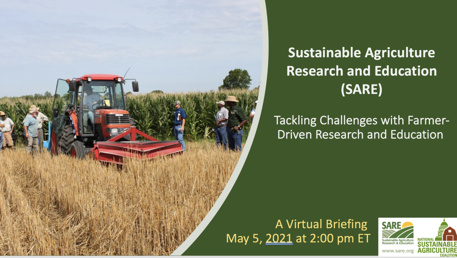 SARE’s Farmer Driven Research Shines At Virtual Briefing National